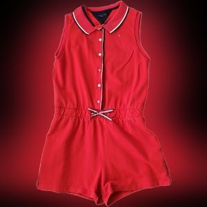 Red Tommy Hilfiger Jump Suit